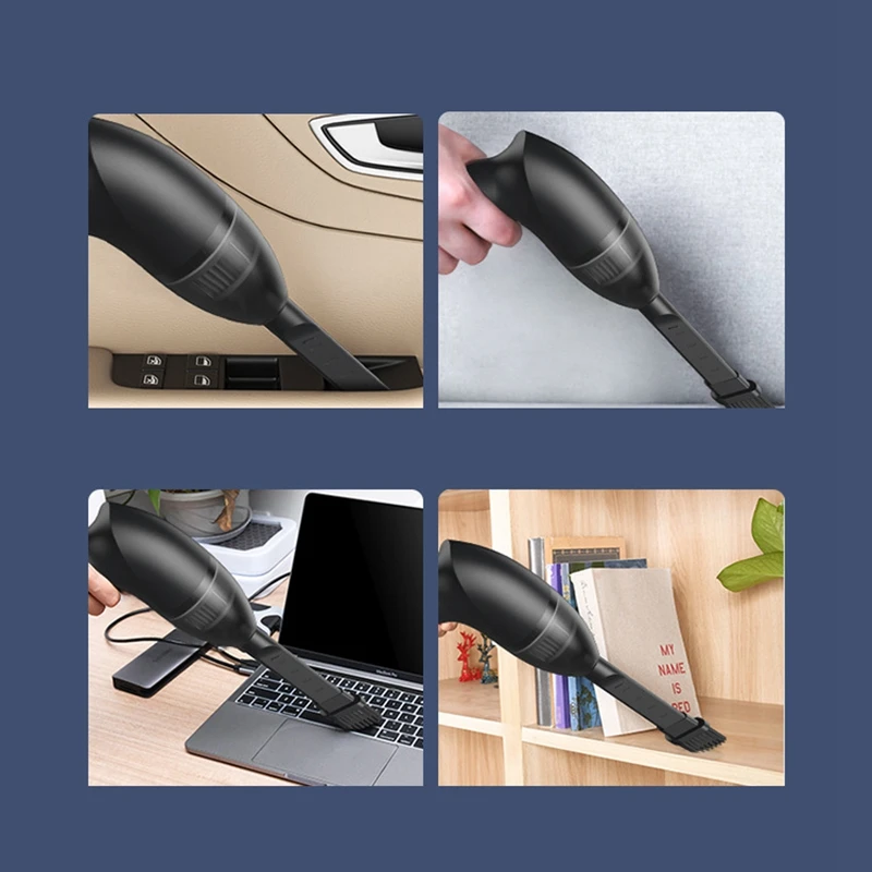 Мини Мощный беспроводной автомобильный пылесос для дома Портативный