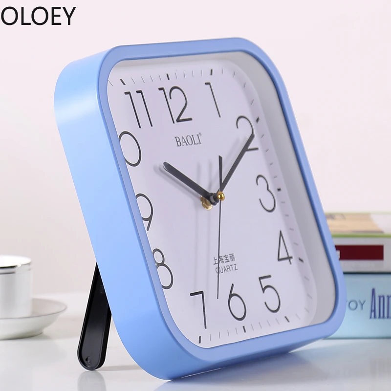 

Часы настольные Настенный декор для офиса, двойного назначения, бесшумные, для спальни, в стиле Pow, с патрульным механизмом, настенные часы, с...