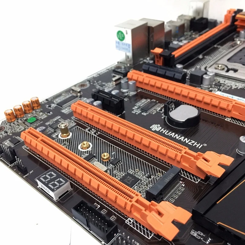 HUANANZHI Deluxe X79 2011 DDR3 PC настольные материнские платы компьютерные 3xPCI E X16 7 1 Звуковая