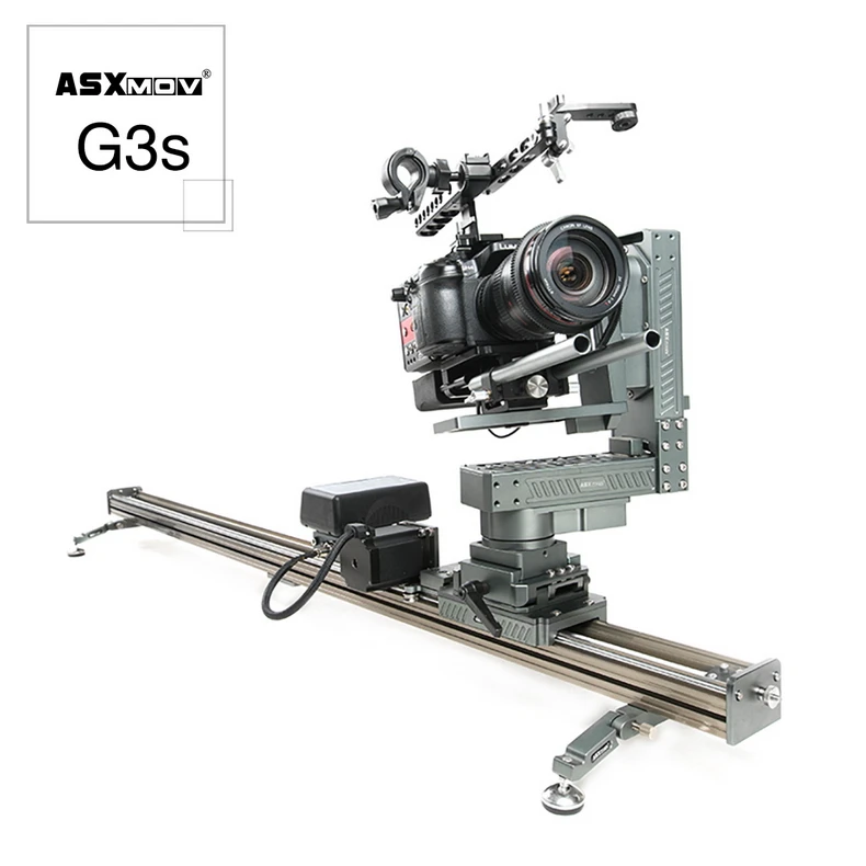 ASXMOV G3S высокоскоростной стабилизатор видео с таймелапсом система панорамирования наклона рельс слайдер механизированная камера слайдер для dslr камеры - Цвет: 130cm Fixed Slider