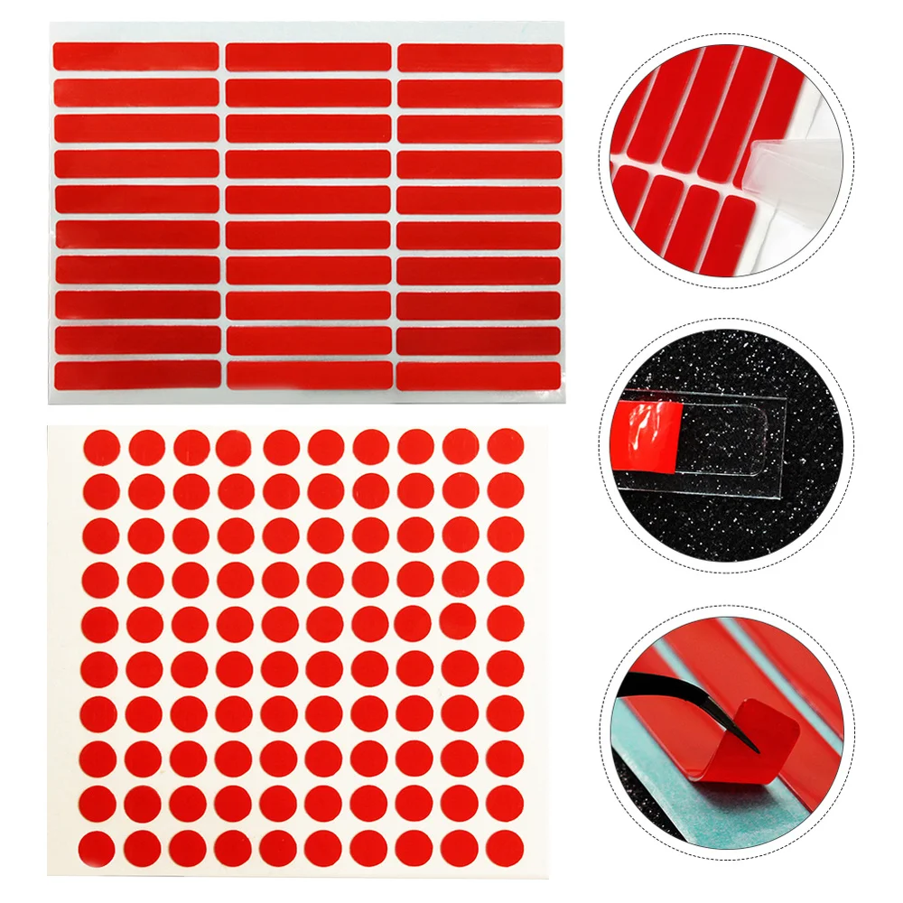 

2Pcs Creative Nail Tips Display Strip Salon Manicure Display Strip Red