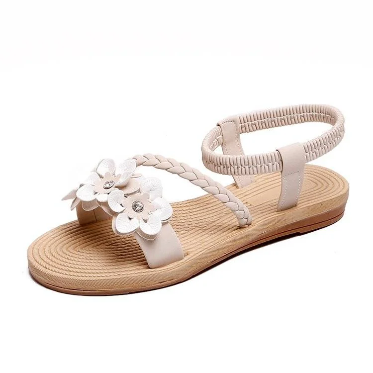 

za Fairy Wind Sandals Schoolgirl 2021 Summer New Women's Shoes Korean Version of The Beach Shoes Flat-soled Roman Shoes