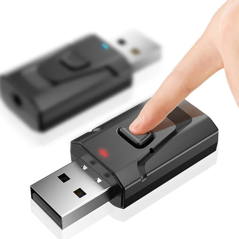 2 в 1 USB Bluetooth-ключ 5 0 AUX аудио передатчик/приемник адаптер ТВ/автомобиль/ПК |
