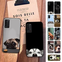 vintage cute peeking dog phone case for huawei honor 10 i 8x c 5a 20 9 10 30 lite pro voew 10 20 v30
