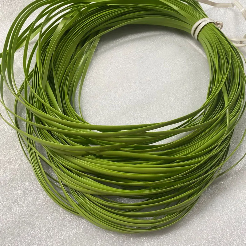 Плоский синтетический ротанговый ткацкий материал 10 метров пластиковый для