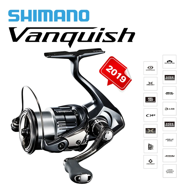Original Japan SHIMANO VANQUISH Spinning Fishing Reels 2500S/2500SHG/C3000MHG/4000MHG Max Drag 4kg11+1BB Saltwater Reels Fishing