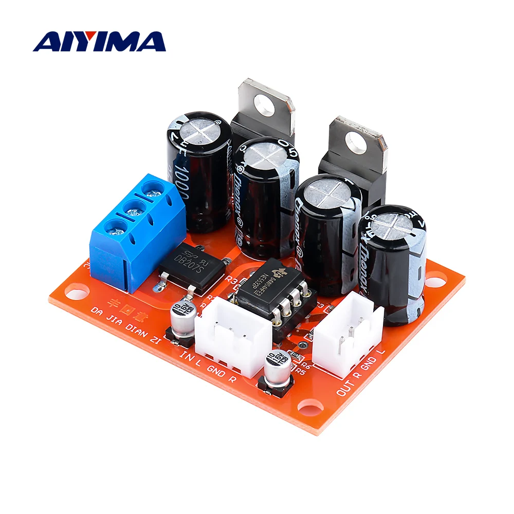 

Плата предварительного усилителя AIYIMA NE5532 OP AMP усилитель предусилитель тональная плата двойной переменный ток 9-15 В мощность DIY домашний звуковой кинотеатр