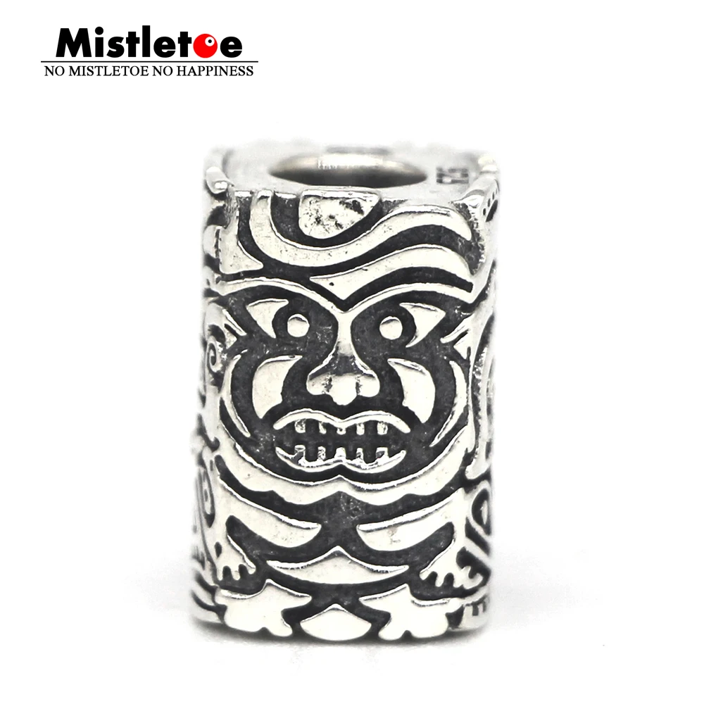 Омела 925 пробы серебро и хранитель Тотем очарование бисера европейские ювелирные