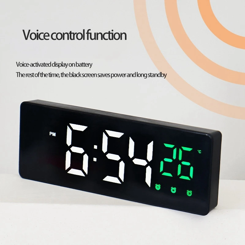 Цифровой Будильник USB портативный прикроватный столик для путешествий