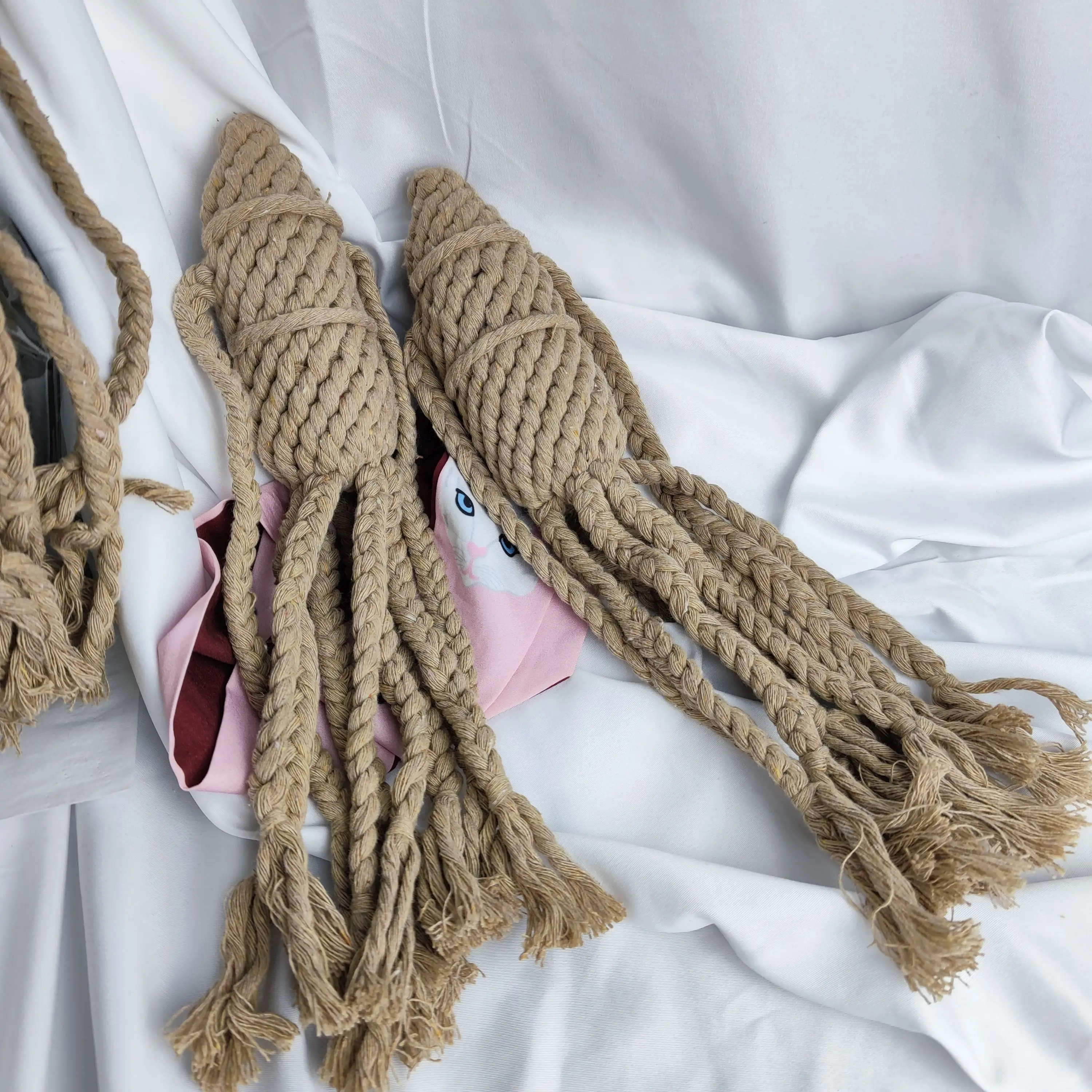 Хлопковая веревка ручной работы игрушка-Осьминог для домашних животных