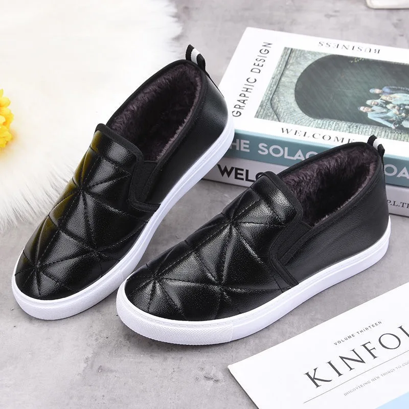 

New Vogue Comfortable Lightweight Casual Women Shoes Waterproof Soft-soled Work Shoes White Shoes A Pedal Female Single Shoes