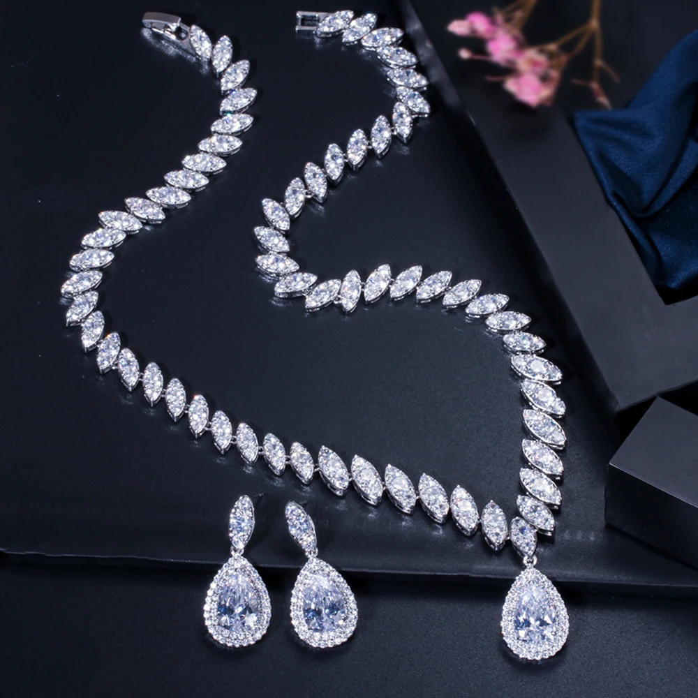 Женский классический костюм ThreeGraces комплект ювелирных изделий из серебра с