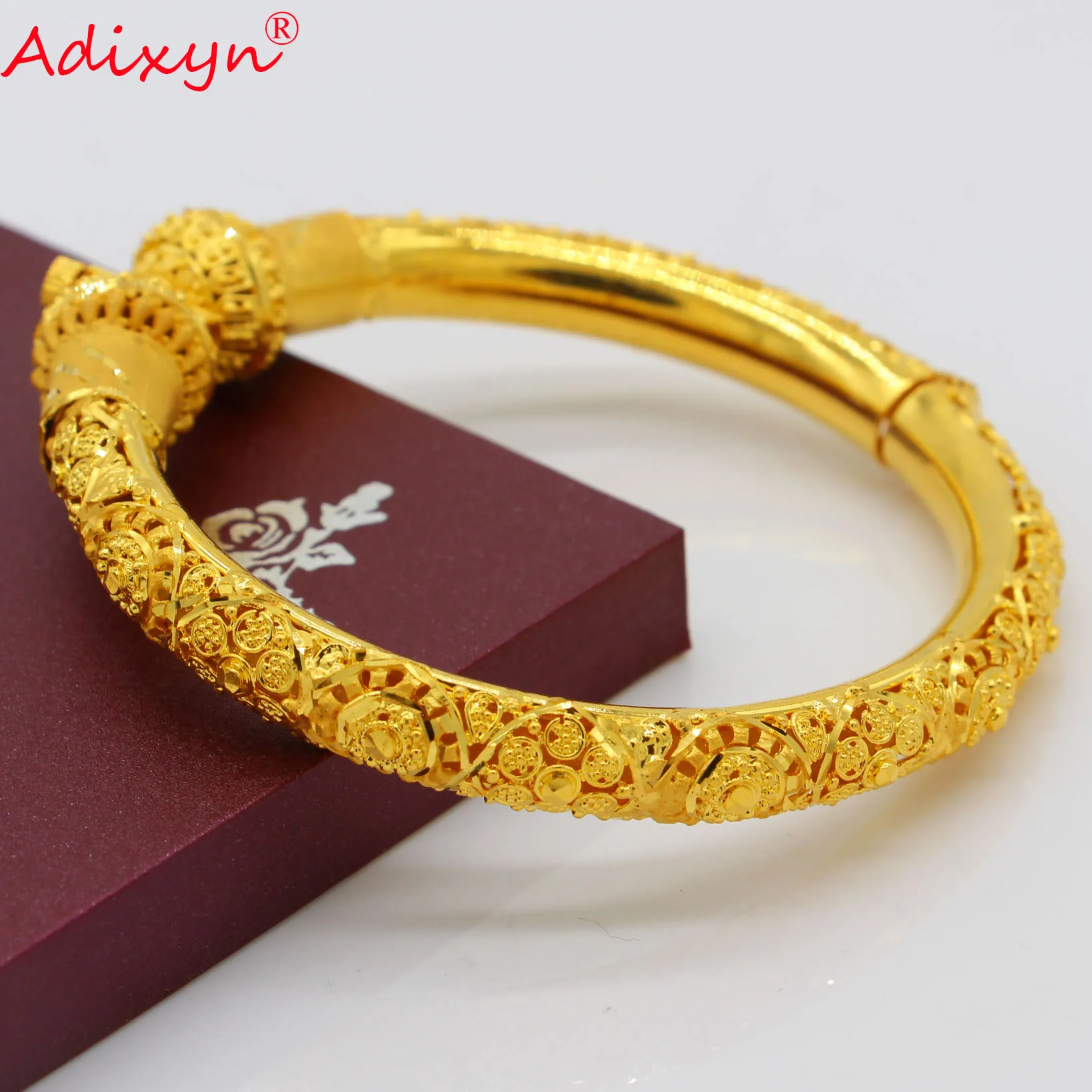 Adixyn три дизайна браслеты &quotДубай&quot для женщин/девушек 24 каратный золотой