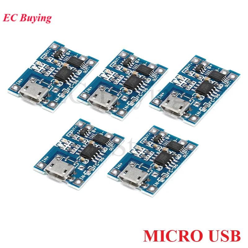 Micro USB 5V 1A 18650 TP4056 модуль зарядного устройства литиевой батареи зарядная плата с