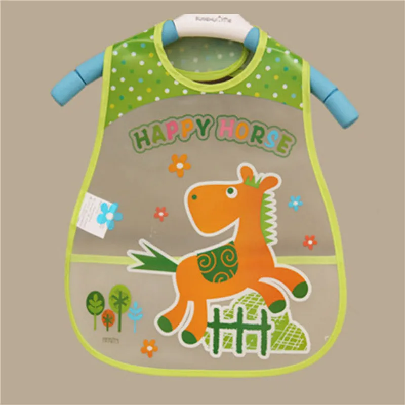 2020 Baby Bibs EVA Waterproof Lunch Boys Girls Infants Cartoon Pattern Burp Cloths For Children Self Feeding Care | Детская одежда и