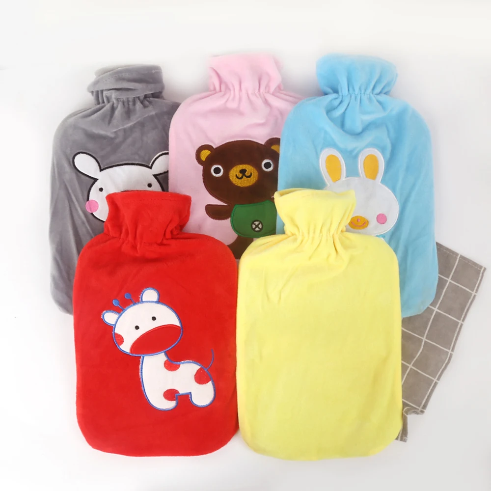 Бутылка для горячей воды 2000 мл Резиновая высокая плотность зимняя грелка рук