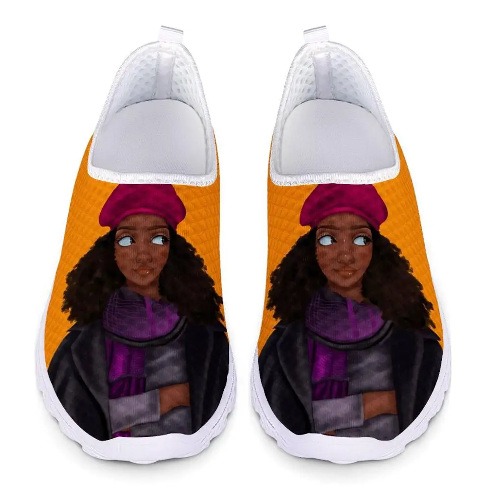 

Big Size 35-45 African Girl Custom pattern Summer women Sneakers Shoes Hollow Breathable Casual Shoes for women Outdoor Walking