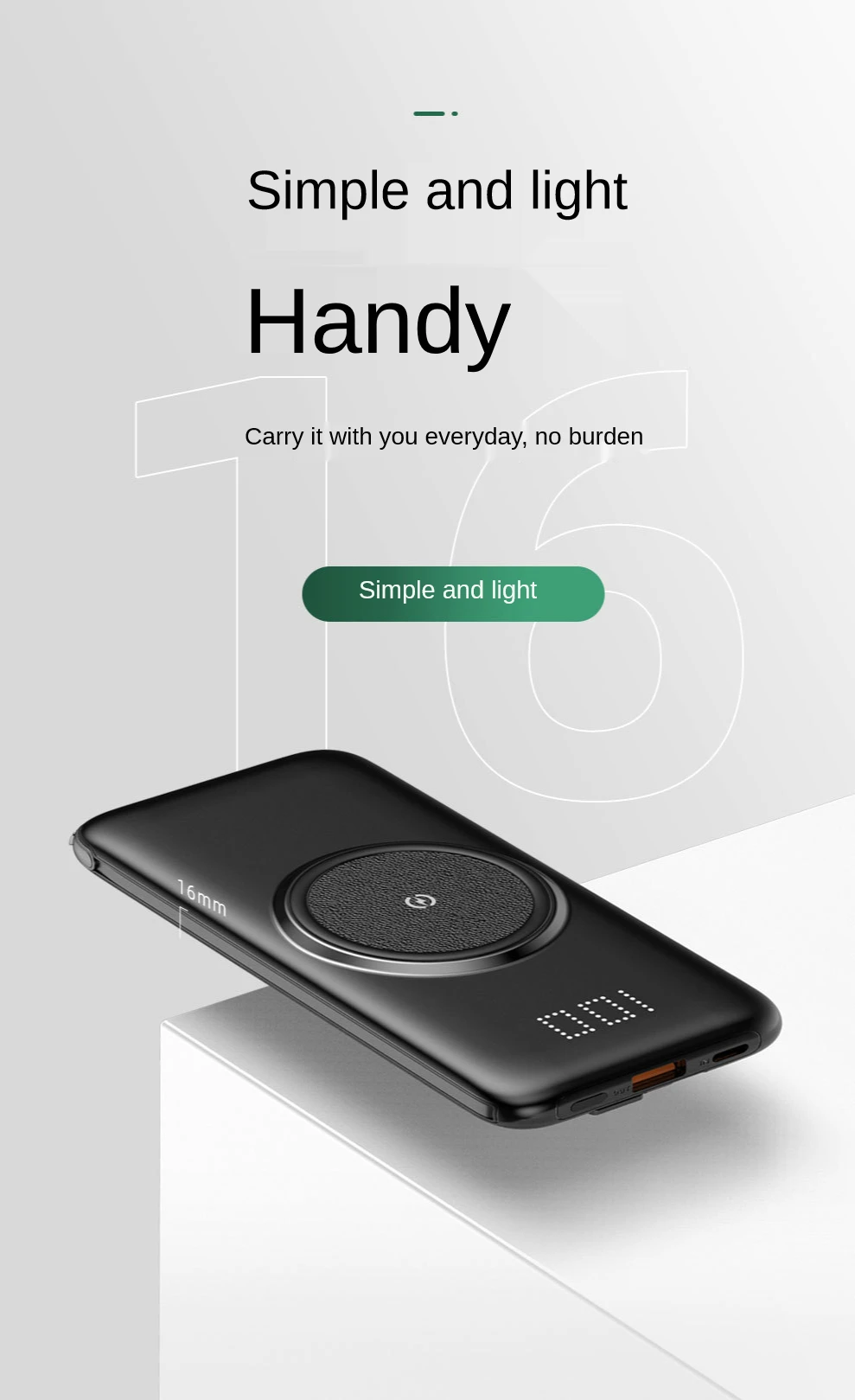 

Rechargeable Battery Power Bank USB Mobile Phone External Battery Fast Charging For iPhone Xiaomi Mi Portable Charger Mini Power