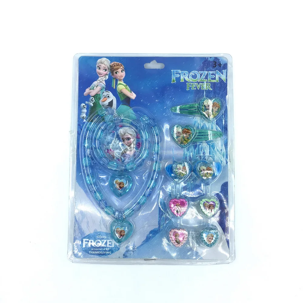 10 шт./лот ожерелье Принцессы Диснея для детей девочек игрушки браслет заколка