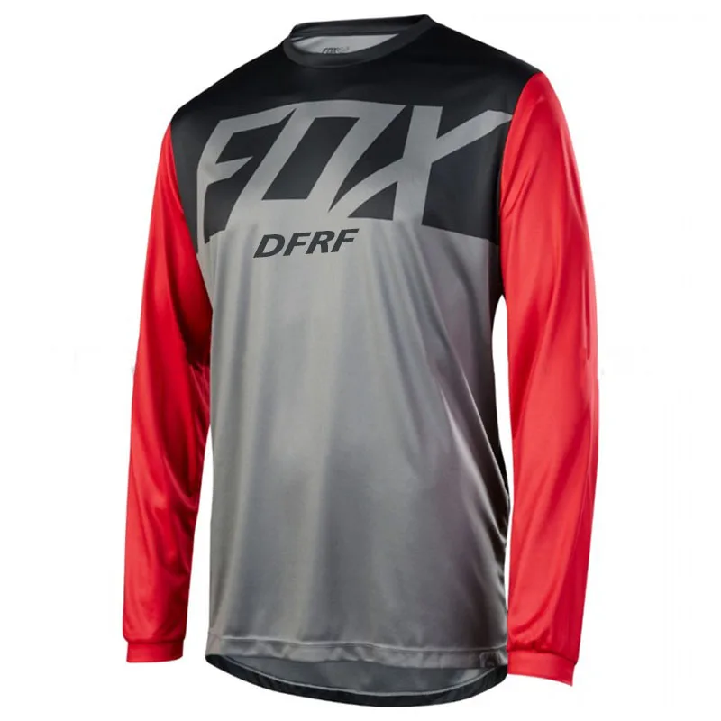 

2021foxdfrf summer men's mountain bike racing suit motocross long sleeve downhill Jersey