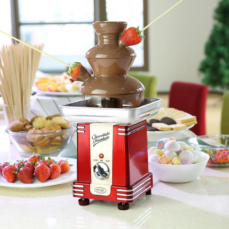 

Three Floors Chocolate Fountain Commercial Household Waterfall Machine DIY Mixer Melting Tower Child chocolate melting machine