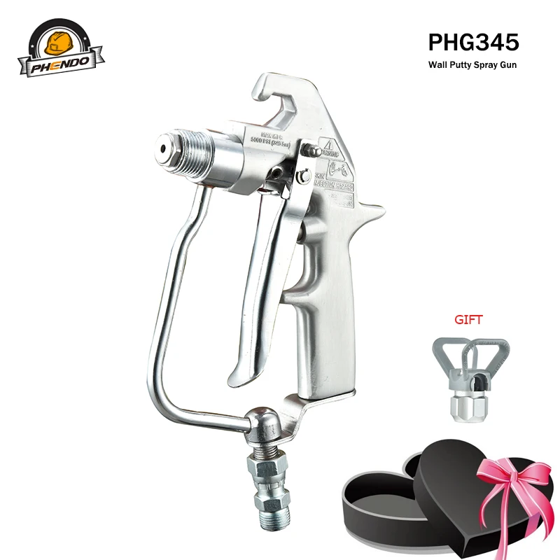 PHENDO стены Шпатлёвки пистолет распылитель 5000psi (35mpa) 4 палец опрыскиватель без