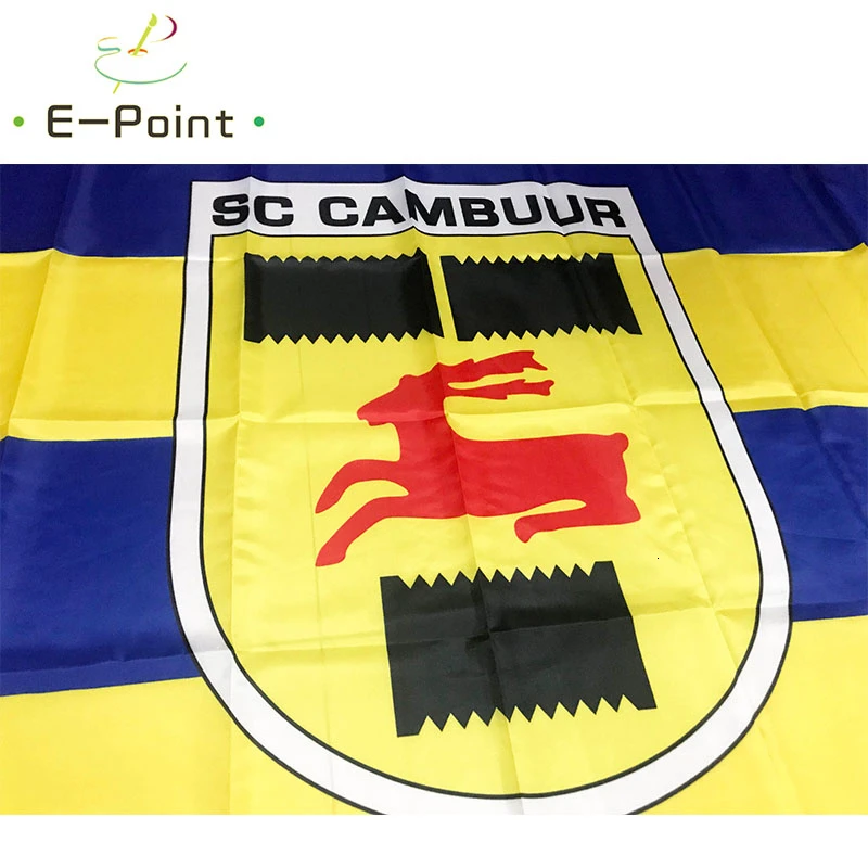 Голландский SC Cambuur Leeuwarden 3 фута* 5 футов(90*150 см) размер рождественские украшения для домашнего флага баннер подарки