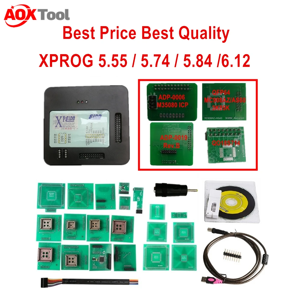 Лучшая цена высокое качество XPROG V6.12 V5.55 V5.74 V5.84 Xprog без USB адаптера X Prog M