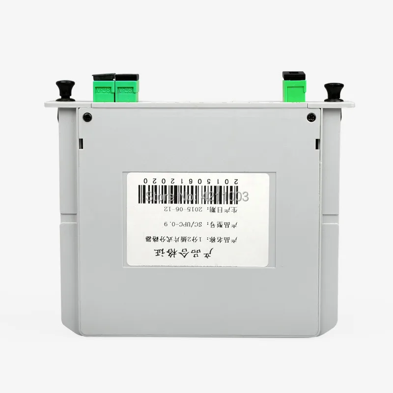 

10PCS SC APC 1x2 plc fiber splitter sm SC APC PLC Splitter 1:2 Cassette Box FTTH PLC Box gpon plc splitter