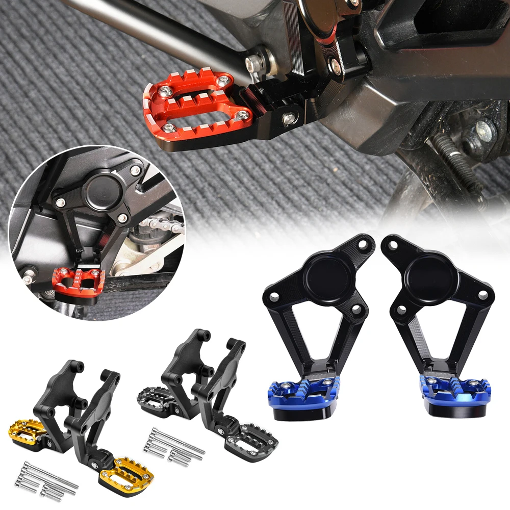 Алюминиевые Складные Задние подножки с ЧПУ для мотоцикла Пассажирские Honda X ADV XADV