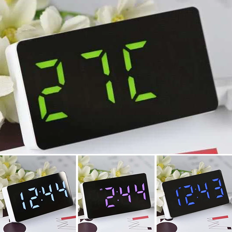 

Display Alarm Clock Decoration Plastic Portable LED Snooze Multifunction