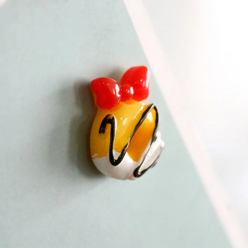 Qiyue Cute cartoon Mini Donut bow Resin Refrigerator Stickers Whiteboard Notes Home Decoration Accessories souvenir | Дом и сад