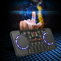 20cb portable live sound card mixer streaming sound voice changer podcast dj mixer board for karaoke recording