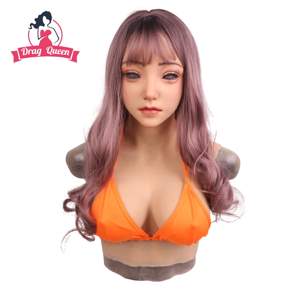 Трансвестит Drag Queen Женская силиконовая маска с жидким силиконом Реалистичная на