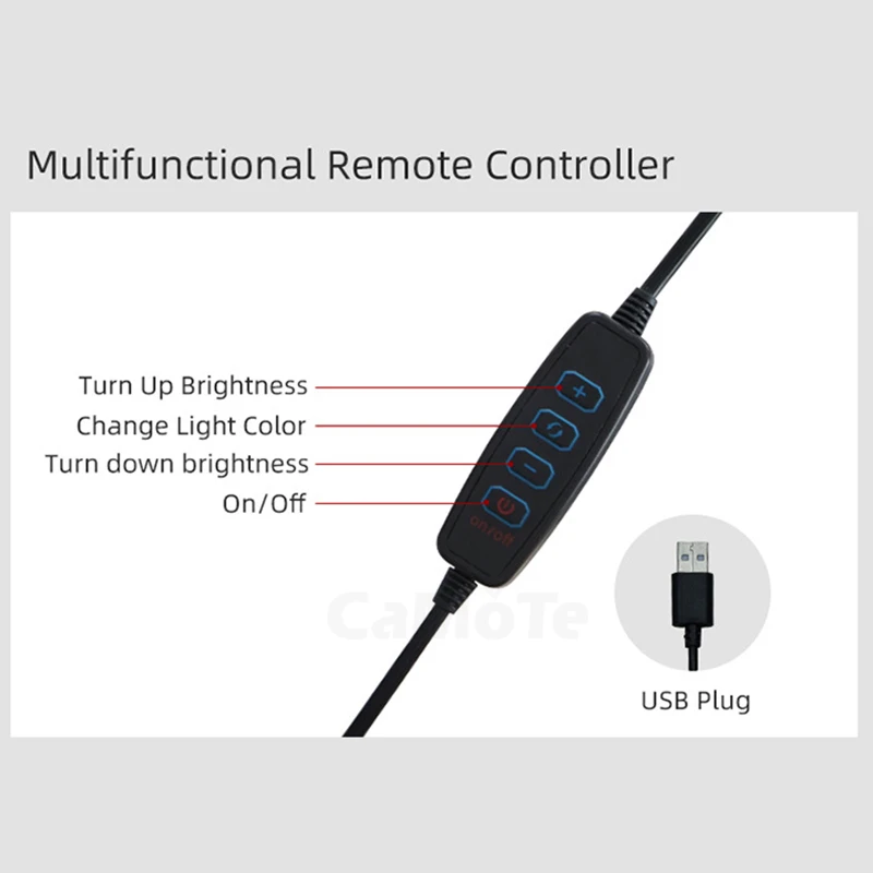 4 в 1 настольный Диммируемый светодиодный фонарь кольцо 10 дюймов 26 см Жилая лампа