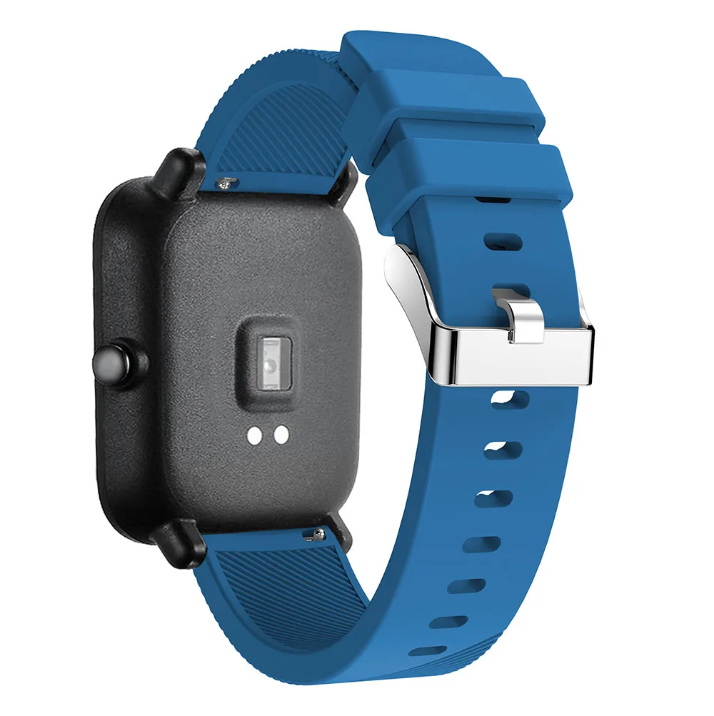 Силиконовый ремешок для часов для Xiaomi Huami Amazfit GTS ремешок для часов Amazfit GTR 42 мм/Bip Lite 20 ММ Спортивный сменный Браслет