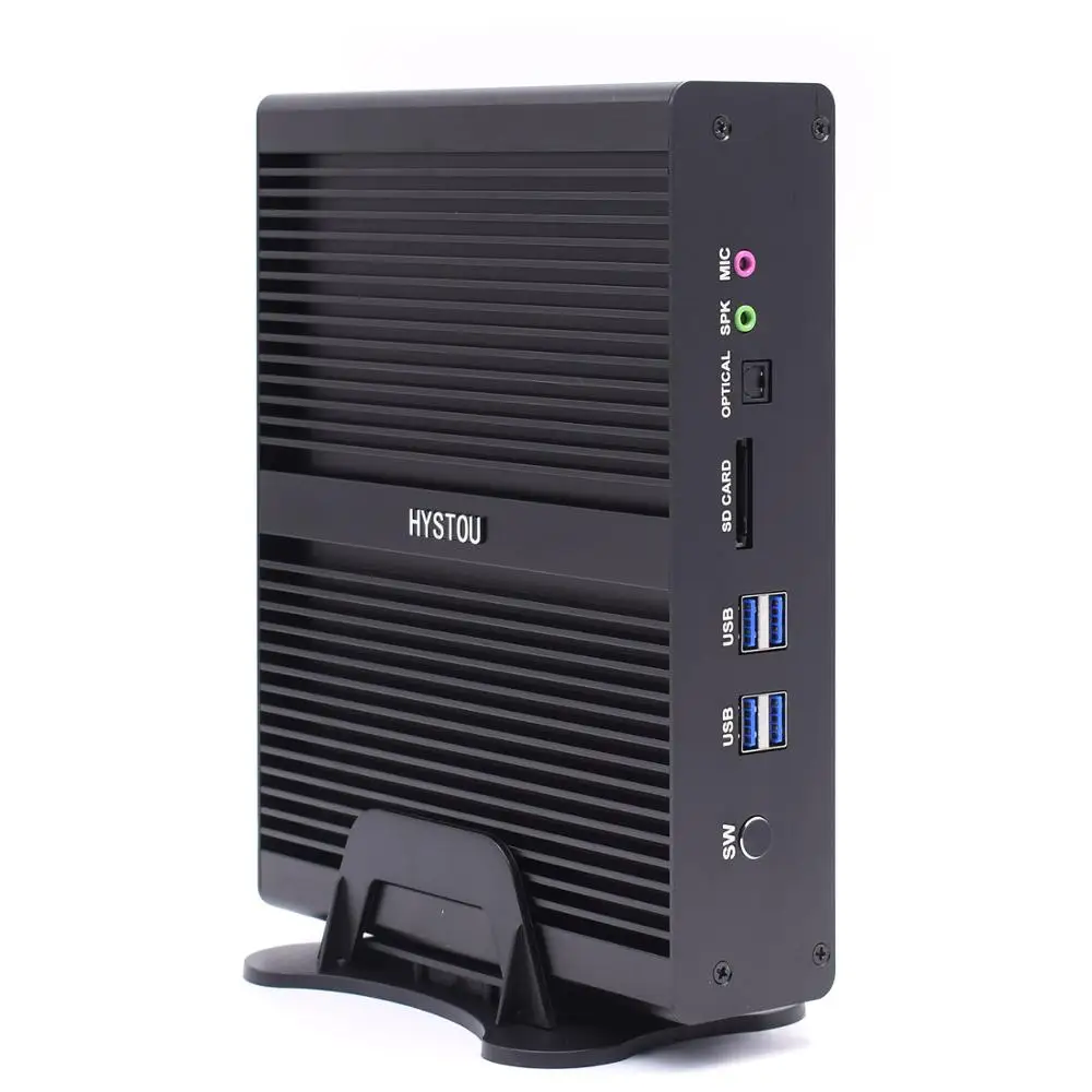 Безвентиляторный мини ПК i7 5500U i3 5005U промышленный компьютер 24 часа работы 2 COM HDMI