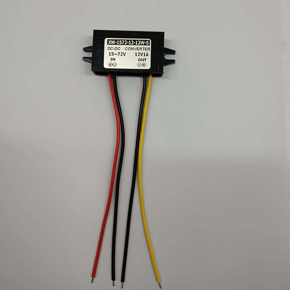 DC15V-72V to 12V регулятор напряжения водонепроницаемый IP67 Преобразователь мощности 1.5A