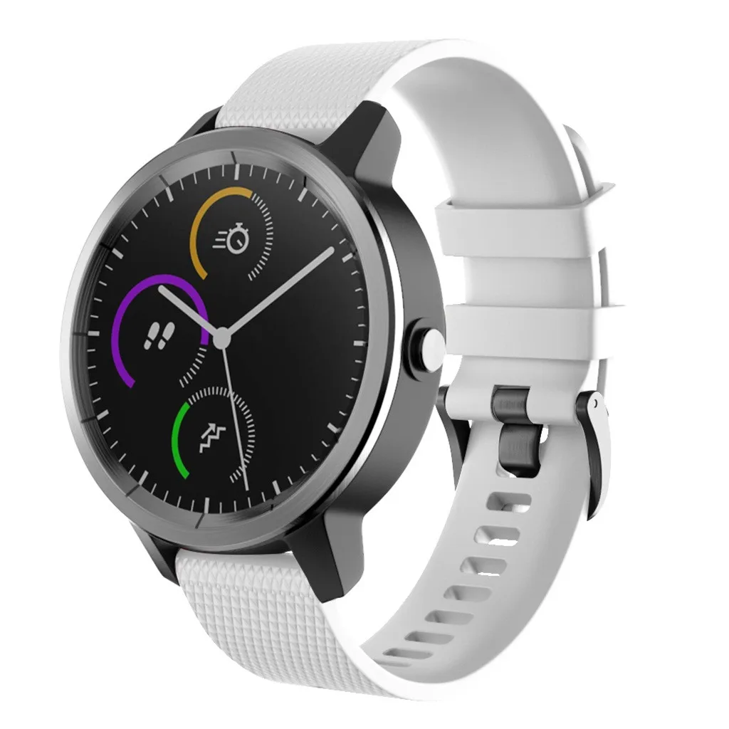 Маленький силиконовый ремешок на запястье для Garmin Vivoactive 3, браслет, Смарт-часы, ремешок для мужчин, Т-образный ремешок для женщин и мужчин, спортивный ремешок для часов, 19Aug