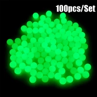 100pcbag high quality 4568mm plastic sea glowing balls luminous light stoppers fishing floats beads