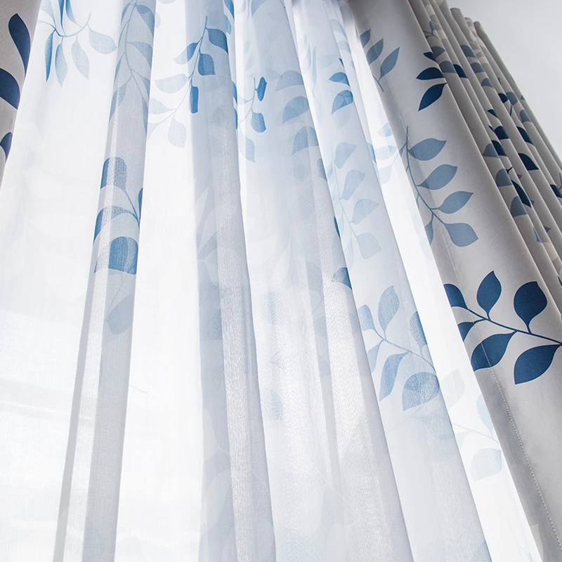 Современные затемняющие шторы MRTREES с принтом для гостиной спальни оконные