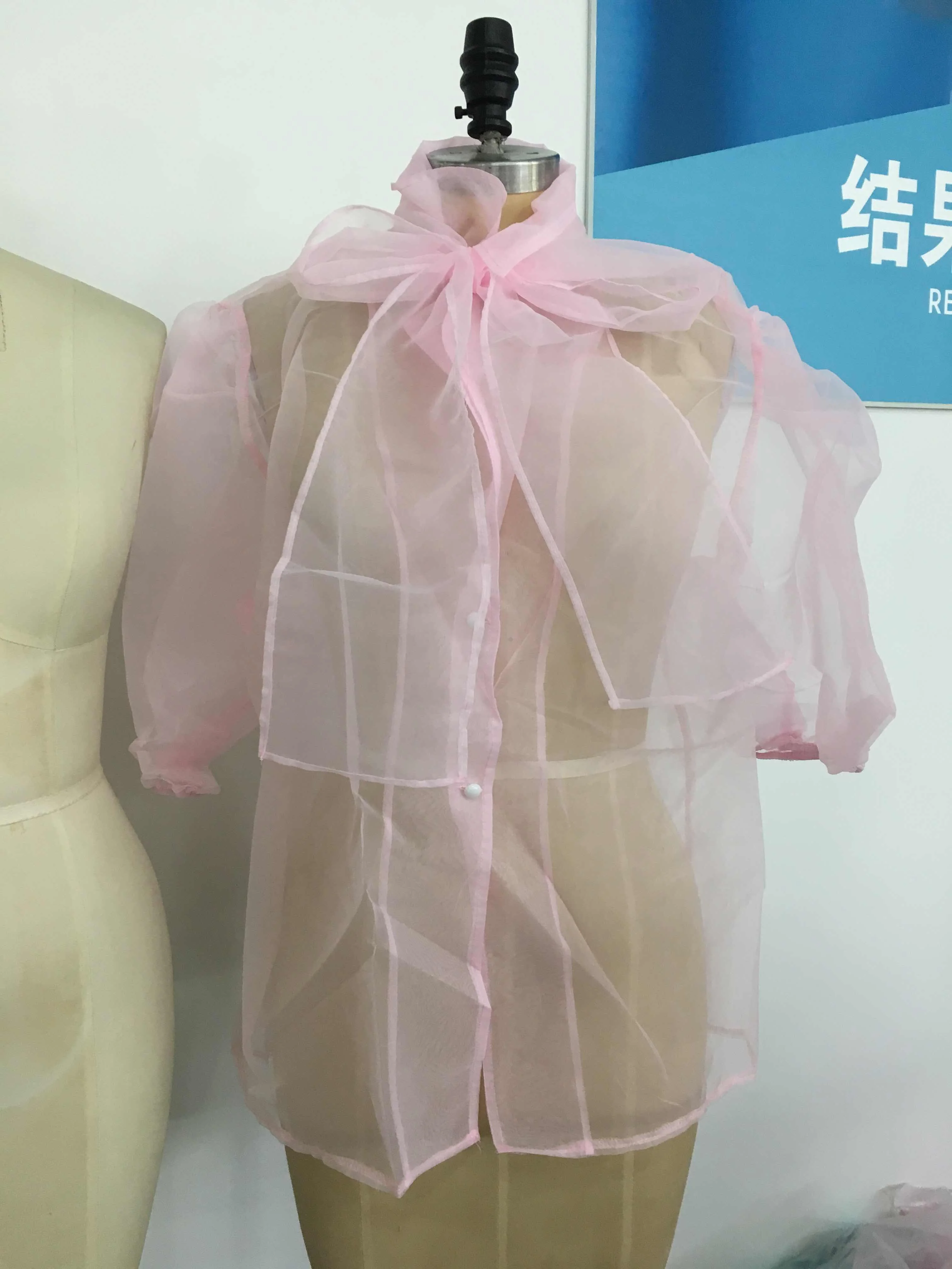 Женская розовая блузка с галстуком бабочкой рубашки размера плюс в африканском