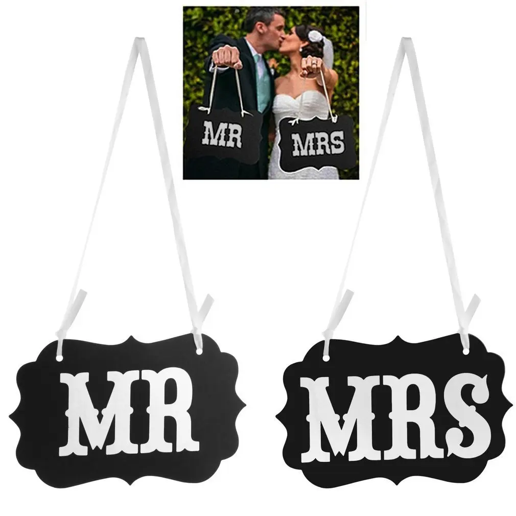 Большой размер Mr &amp Mrs свадебное украшение гирлянда баннер сувениры фото