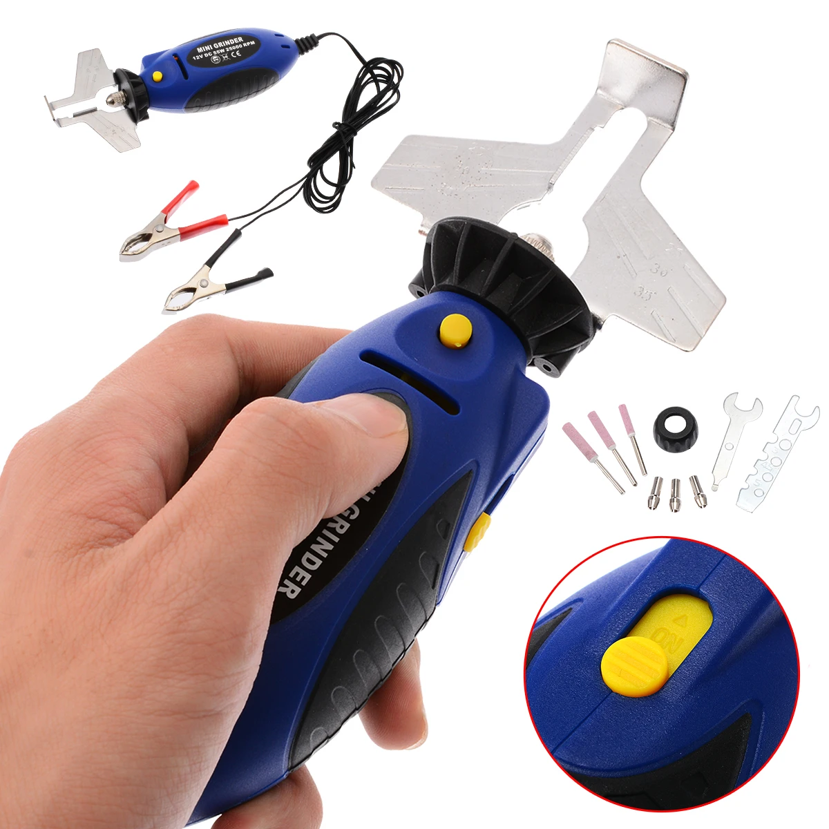 Ручная точилка для бензопилы 1 комплект электрическая шлифовальная машина