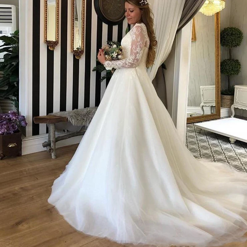 Бальное платье Свадебные платья свадебное новинка для женщин одежда с длинным