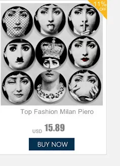 Италия Fornasetti тарелки декоративная тарелка на стену винтажная художественная 8 дюймов настенная подвесная тарелка