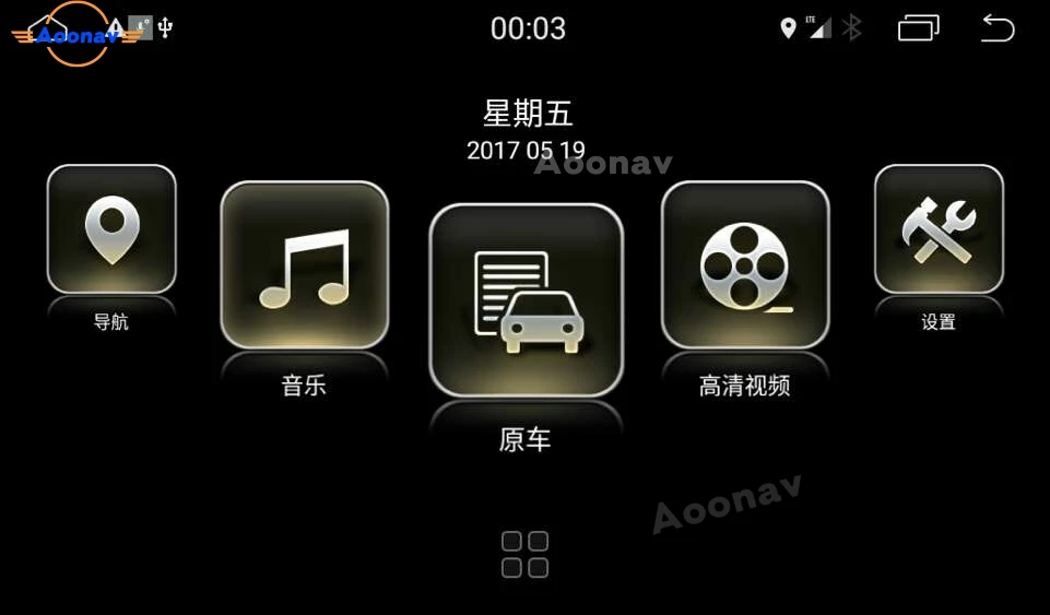 Автомобильный мультимедийный плеер с сенсорным экраном радио GPS-навигация