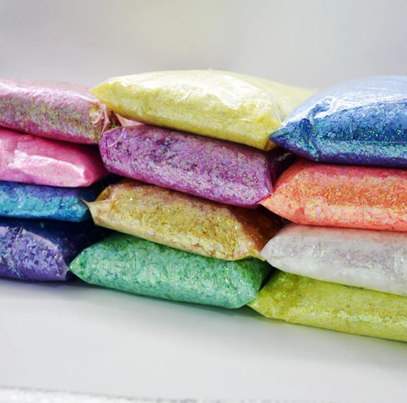 

20g in Bag 3D AB Thin Rainbow Shiny Glitter Shell Flakes Sequins Nail Art Decoration 12 colors Nail Art Glitter Shell Flakes