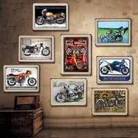 motorcycle vintage metal plate tin signs wall poster decals plate painting bar club pub home decor wall 3020cm 1001724