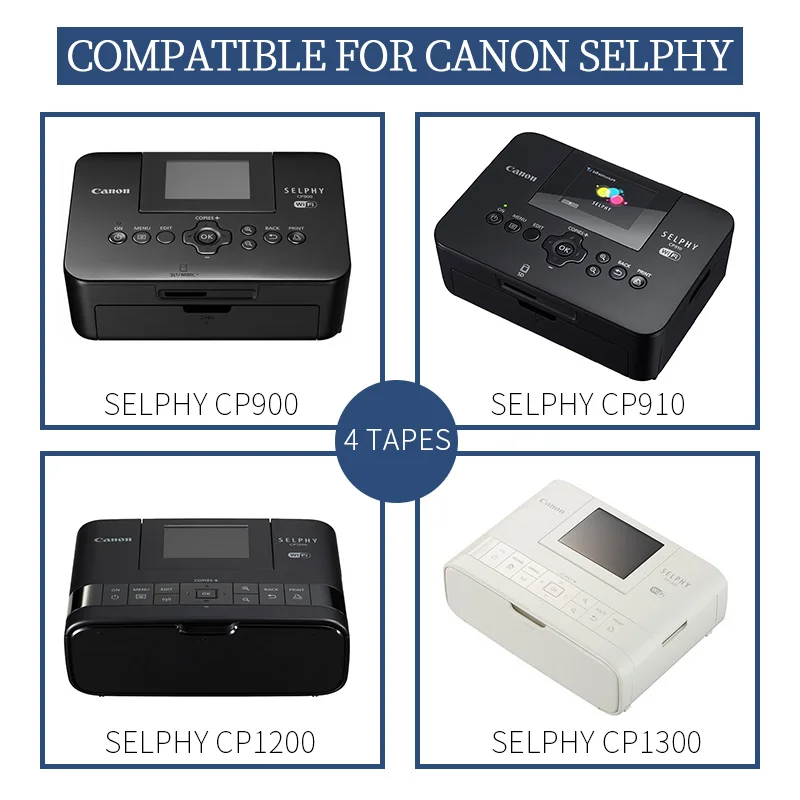 UniPlus для Canon Selphy Цветной чернильный бумажный набор Компактный фотопринтер CP1200 CP1300